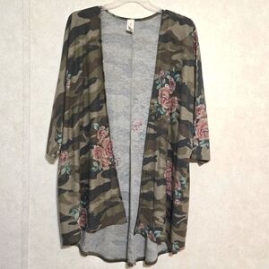 2X NOW N FOREVER CAMO AND ROSES DUSTER